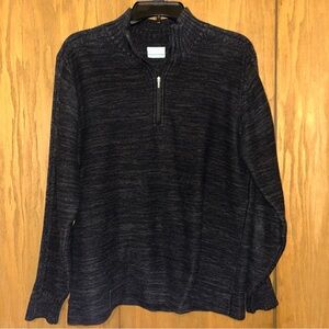 Columbia Sweater 3/4 Zip Men's Heather Black